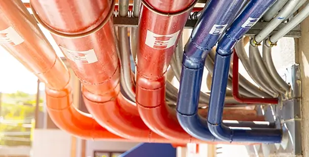 Commercial plumbing pipes