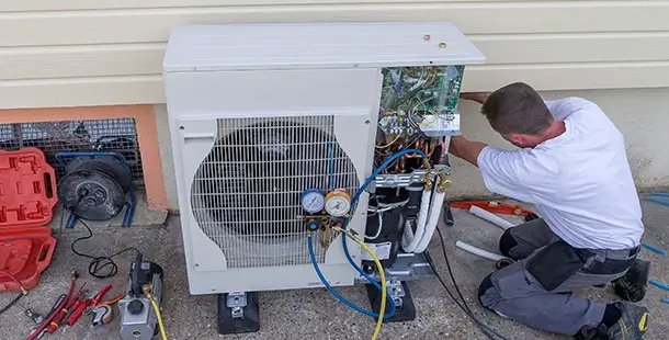 Repairing a heat pump