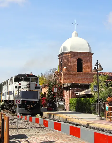 Train station near the Mission, San Juan Capistrano