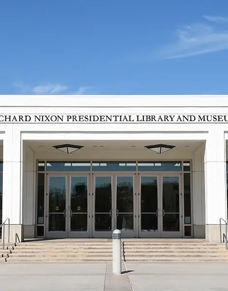 Richard Nixon Library main entrance