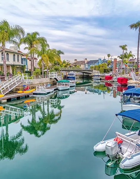 A canal in Naples Long Beach