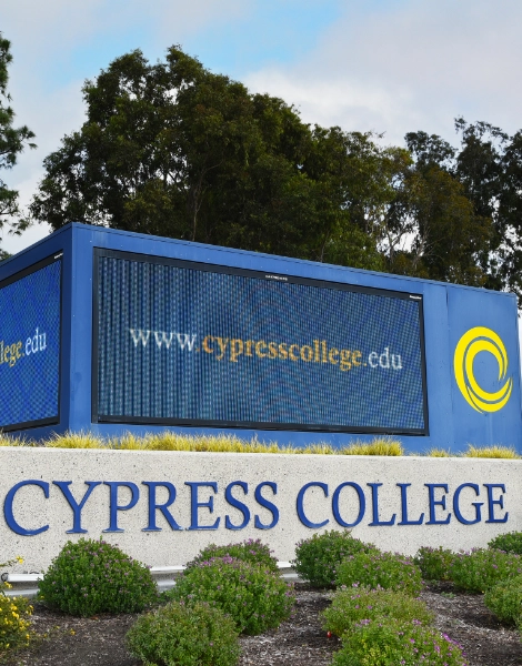 The Cypress College entrance