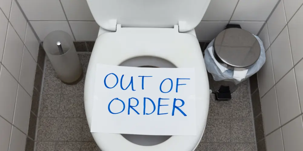 Toilet out of order